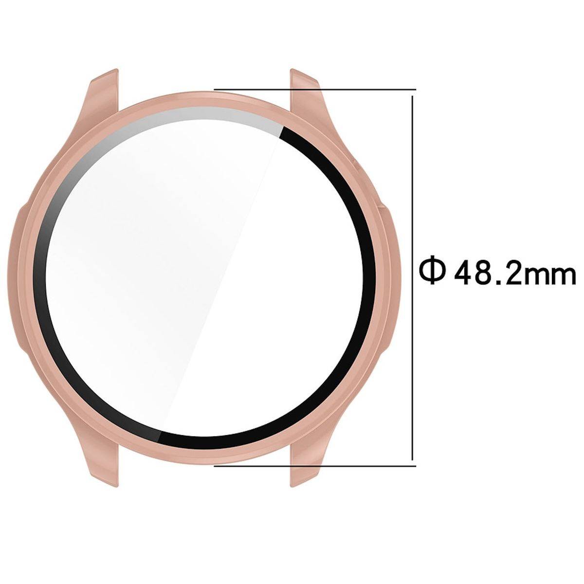 Für Amazfit Balance Kunststoff Watch Hülle + Schutzglas Transparent
