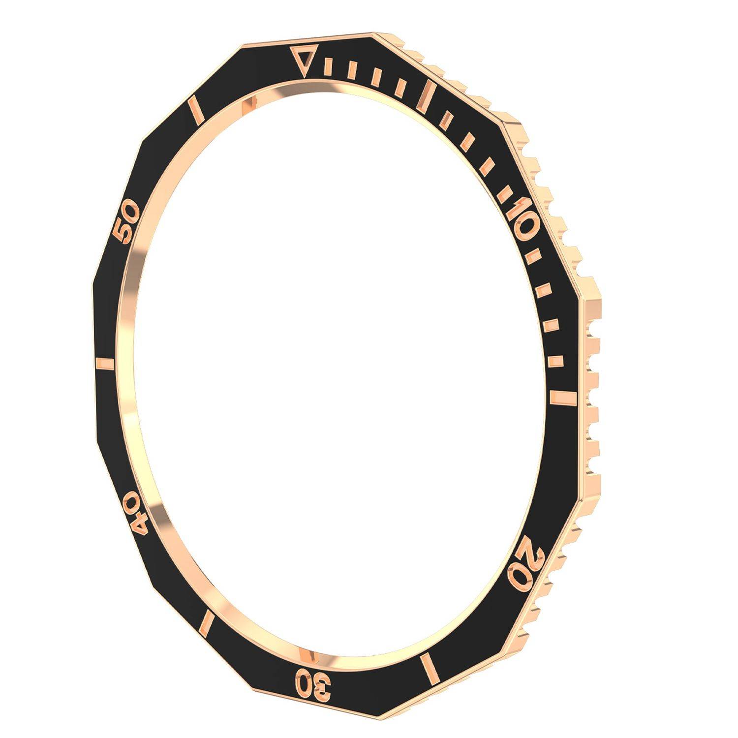 Für Samsung Galaxy Watch 6 Classic 47mm Lünettenring Schwarz Rose Gold