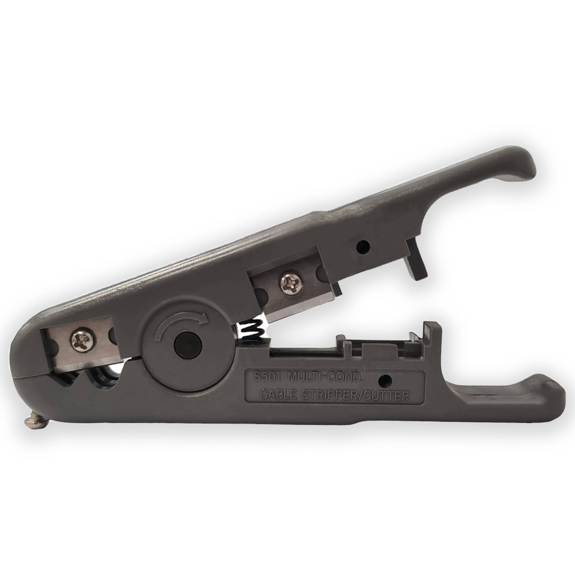 PremiumX Abisolierer HT-S501A Abisolierwerkzeug Koaxial-Kabel Netzwerkkabel Rundkabel Flachkabel bis 9,5mm Werkzeug Entmanteler