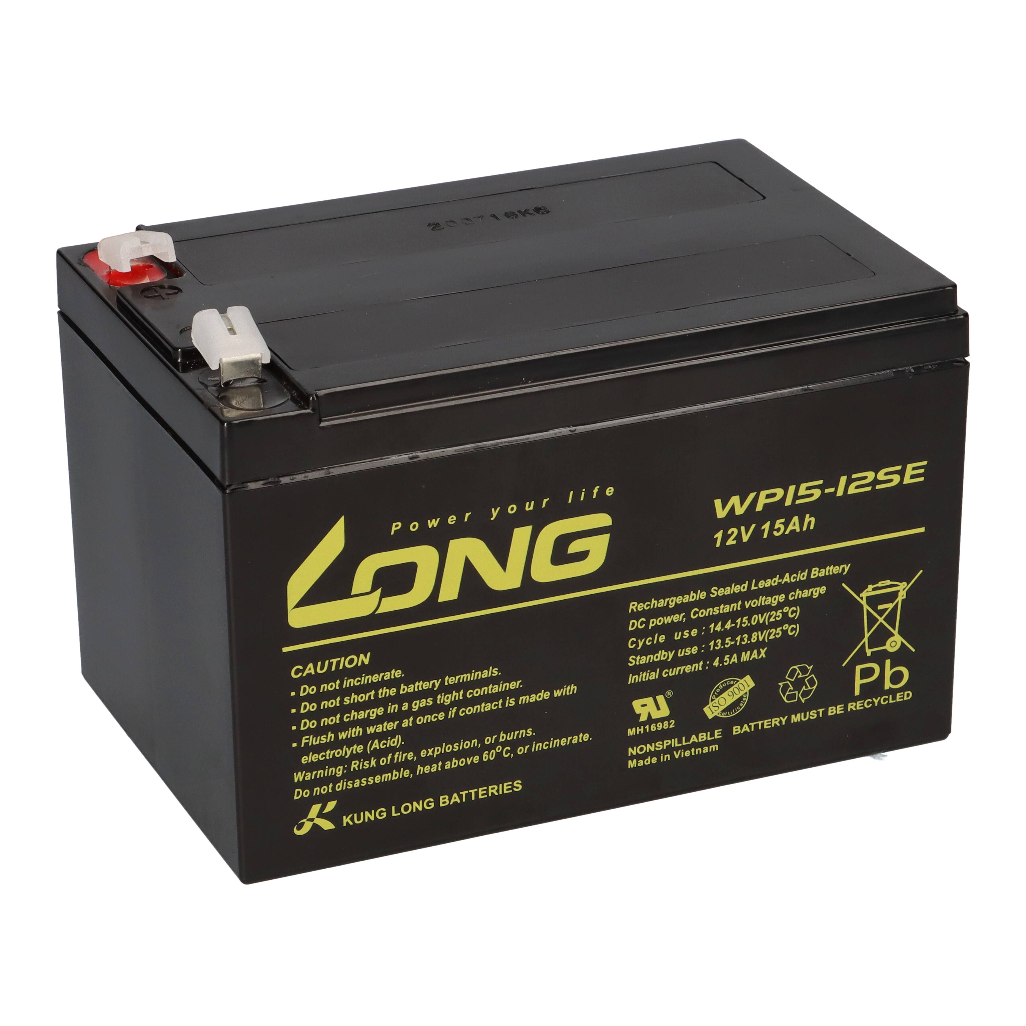 Akku 12V 15Ah kompatibel Teufel Rockster mobiles Event Soundsystem