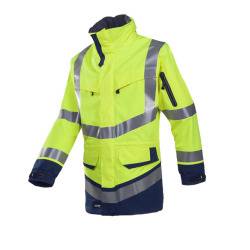Sioen Warnschutz-Regenjacke WINDSOR Leuchtgelb-Marine Gr. M