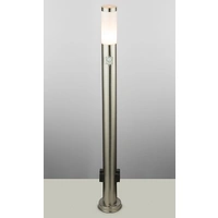 Stehleuchte mit Bewegungsmelder Standleuchte Edelstahl Außenleuchte Steckdosen, App Steuerung CCT dimmbar, Smart RGB LED 8,5W 806Lm, DxH 7,6x110 cm Stehleuchte mit Bewegungsmelder Standleuchte Edelstahl Außenleuchte Steckdosen, App Steuerung CCT dimmbar, Smart RGB LED 8,5W 806Lm, DxH 7,6x110 cm