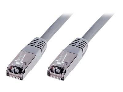 DIGITUS Patchkabel Cat5e SF/UTP Ste. RJ45 3,00m grau Polybeutel Kabel Cat.5e