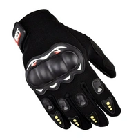 Motorrad-Handyhandschuhe mit Knöchelschutz Anti-Rutsch-Schicht Schwarz Motorrad-Handyhandschuhe mit Knöchelschutz Anti-Rutsch-Schicht Schwarz