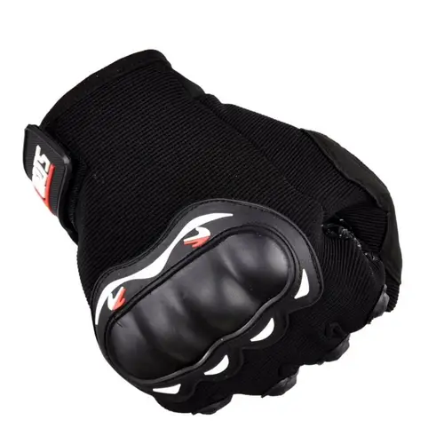 Motorrad-Handyhandschuhe mit Knöchelschutz Anti-Rutsch-Schicht Schwarz Motorrad-Handyhandschuhe mit Knöchelschutz Anti-Rutsch-Schicht Schwarz