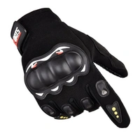 Motorrad-Handyhandschuhe mit Knöchelschutz Anti-Rutsch-Schicht Schwarz Motorrad-Handyhandschuhe mit Knöchelschutz Anti-Rutsch-Schicht Schwarz