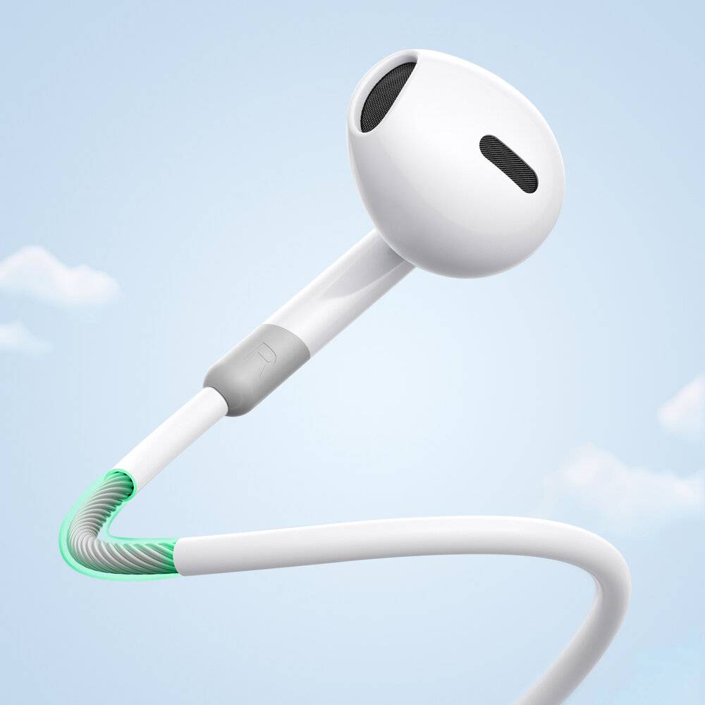 Joyroom JR-EW01 In-Ear-Kopfhörer, 3,5 mm Klinke, 14,2 mm Treiber, Weiß