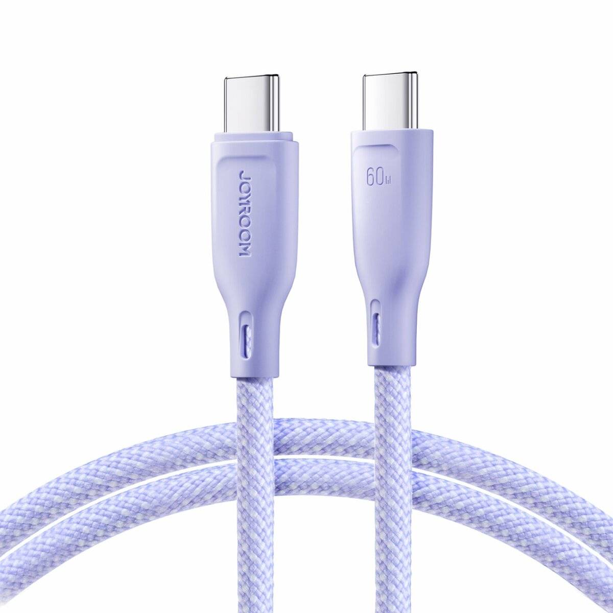 Joyroom Multi-Color Series SA34-CC3 USB-C/USB-C-Kabel 60 W schnelle Übertragung 1 m Lila