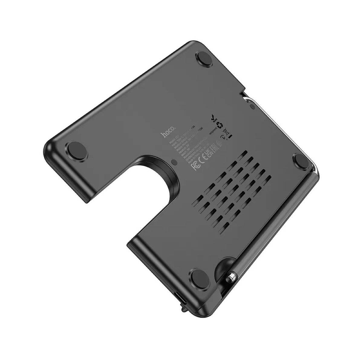 HOCO CQ1 3in1 Geek Folding Wireless Ladegerät 15W Unterstützung Apple Watch Ladegeformt schwarz