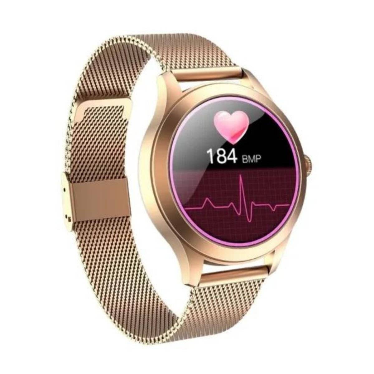 Maxcom FW42 Gold  Elegante Smartwatch mit 1,09 Zoll Display und vielseitigen Funktionen