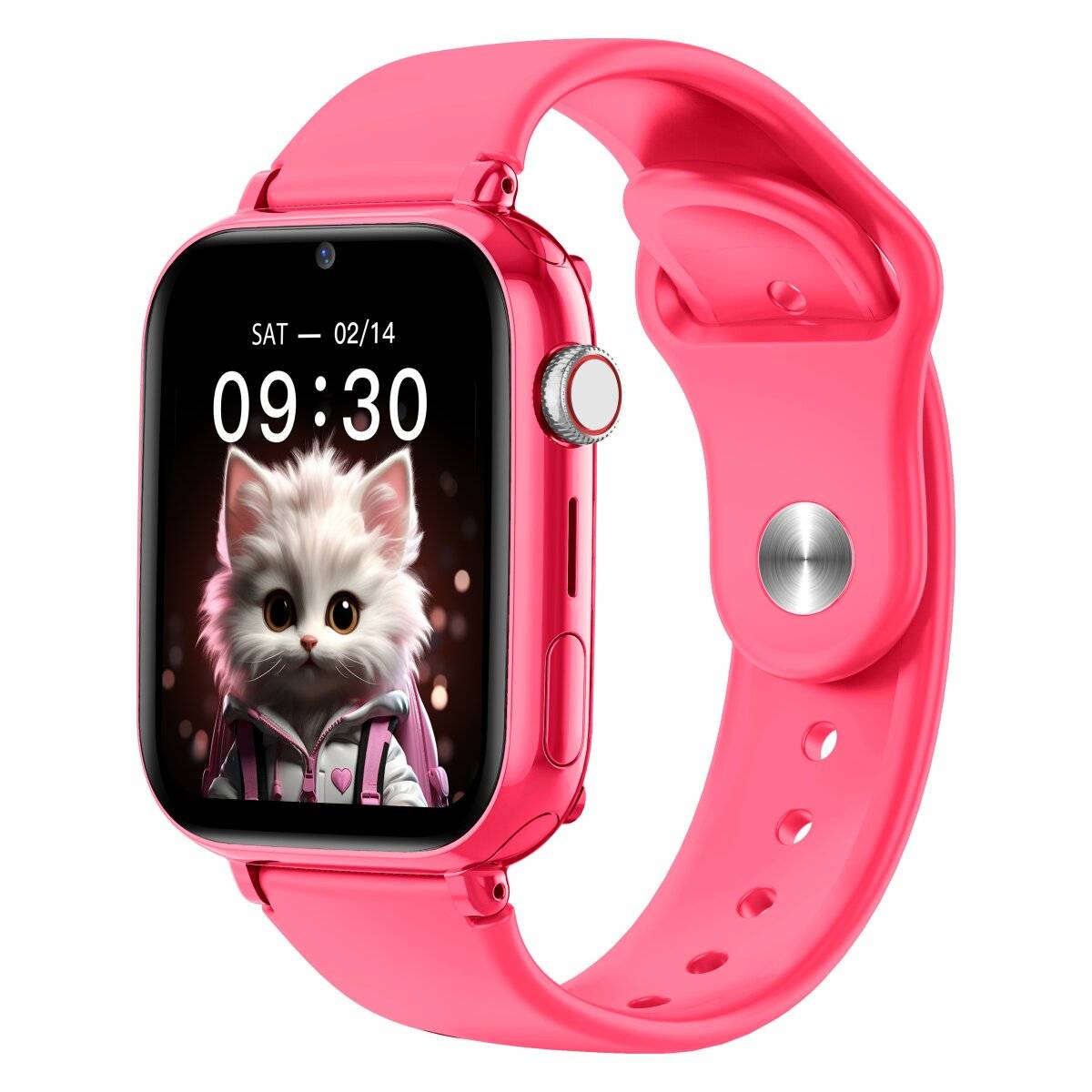 Maxcom Kiddo 4G Smartwatch Kinderuhr mit GPS, Kamera und SOS-Funktion Pink