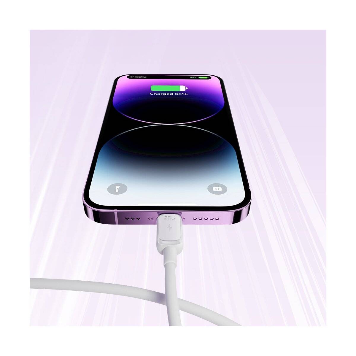 Joyroom USB C – Iphone -Kabel mit einer Leistungvon 20 W und einer Länge von 1,2 m Weiß
