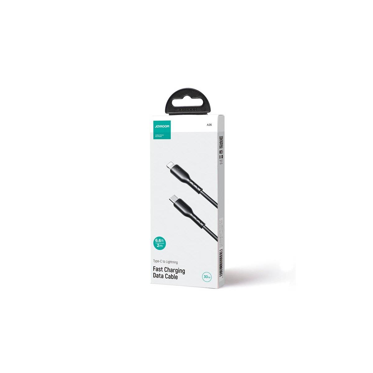 Joyroom Flash-Charge Series SA26-CL3 USB-C/ Iphone -Kabel 30 W 2 m – schwarz