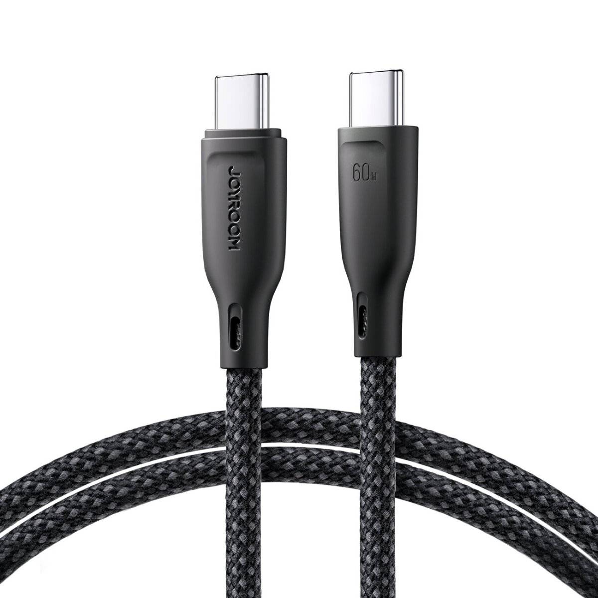 Joyroom Multi-Color Series SA34-CC3 USB-C/USB-C-Kabel 60 W schnelle Übertragung 1 m Schwarz