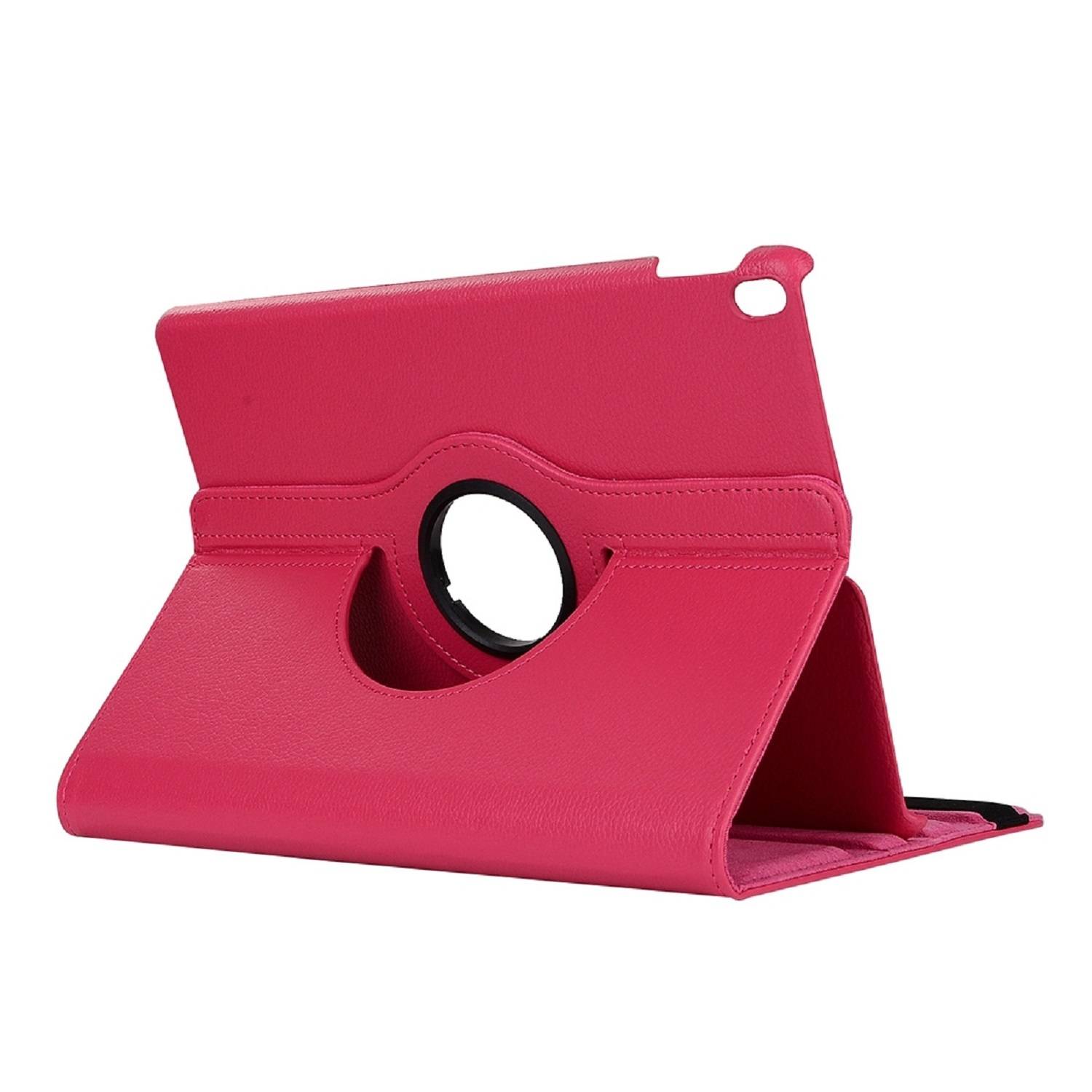 1x Schutzhülle für iPad Pro 12.9 (2018-2019-2020-2021) Tablet Hülle Schutz Tasche Case Cover Rose 360 Grad drehbar Rotation Bumper