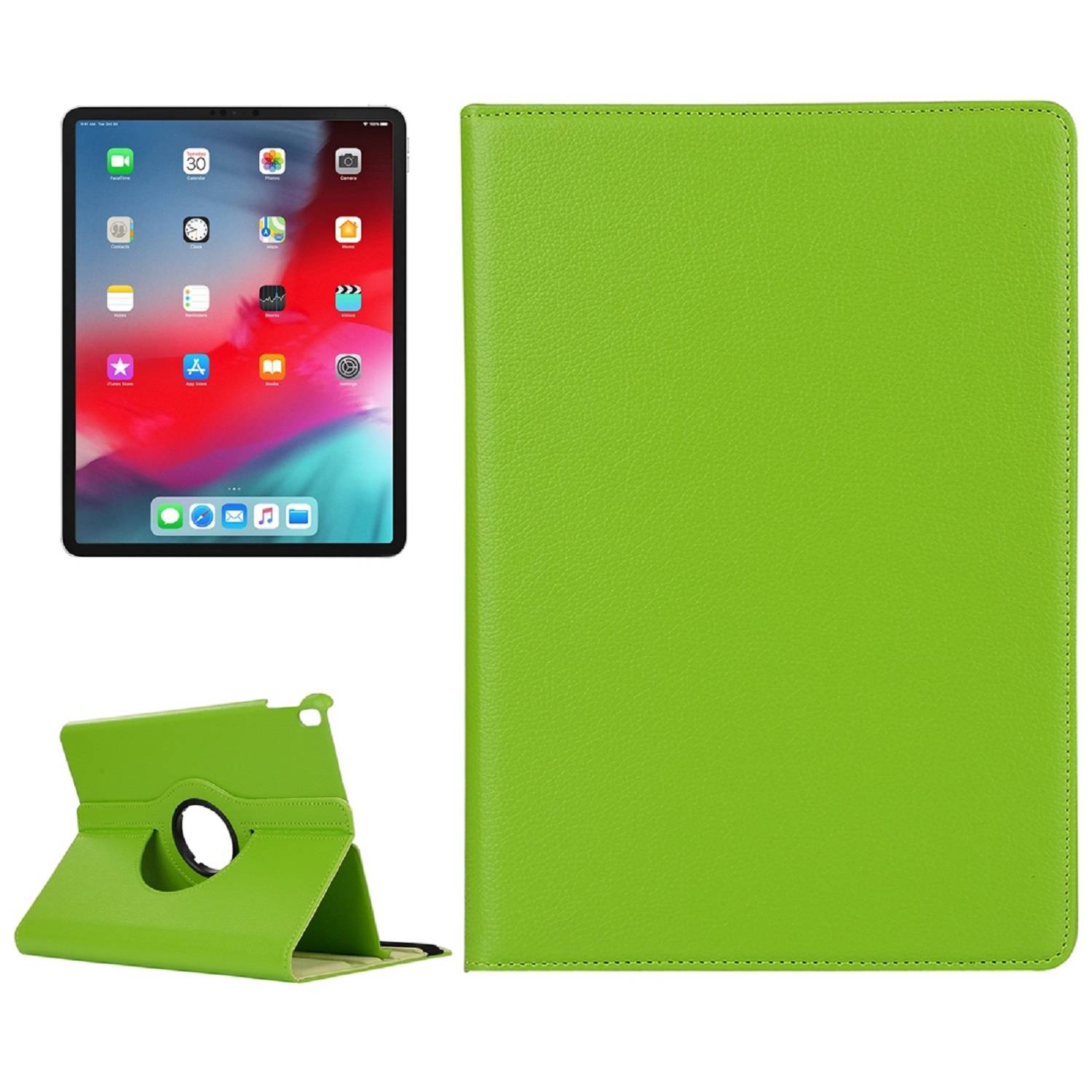 Schutzhülle für iPad Pro 11 (2018-2019-2020-2021) Tablet Hülle Schutz Tasche Case Cover Grün 360 Grad drehbar Rotation Bumper