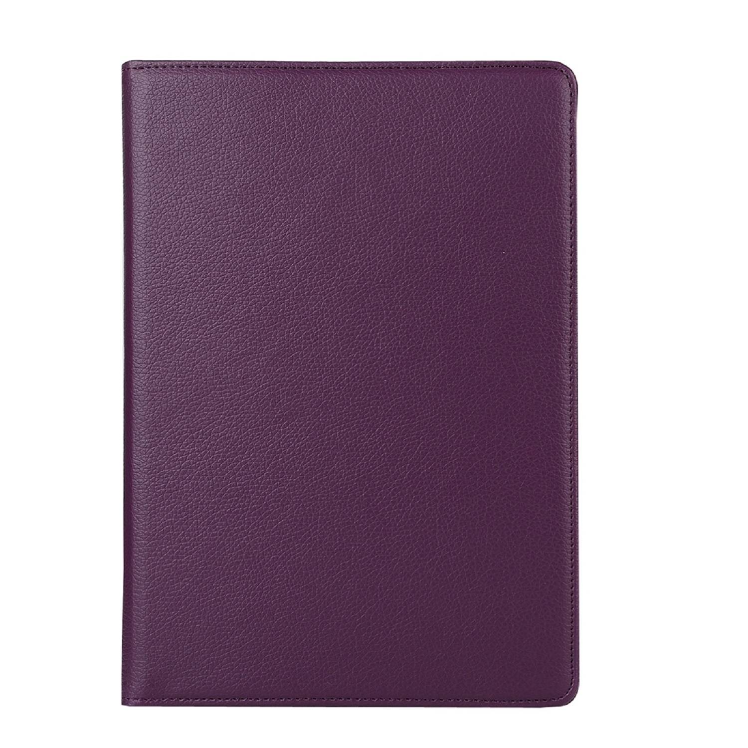 1x Schutzhülle für iPad Pro 12.9 (2018-2019-2020-2021) Tablet Hülle Schutz Tasche Case Cover Lila 360 Grad drehbar Rotation Bumper