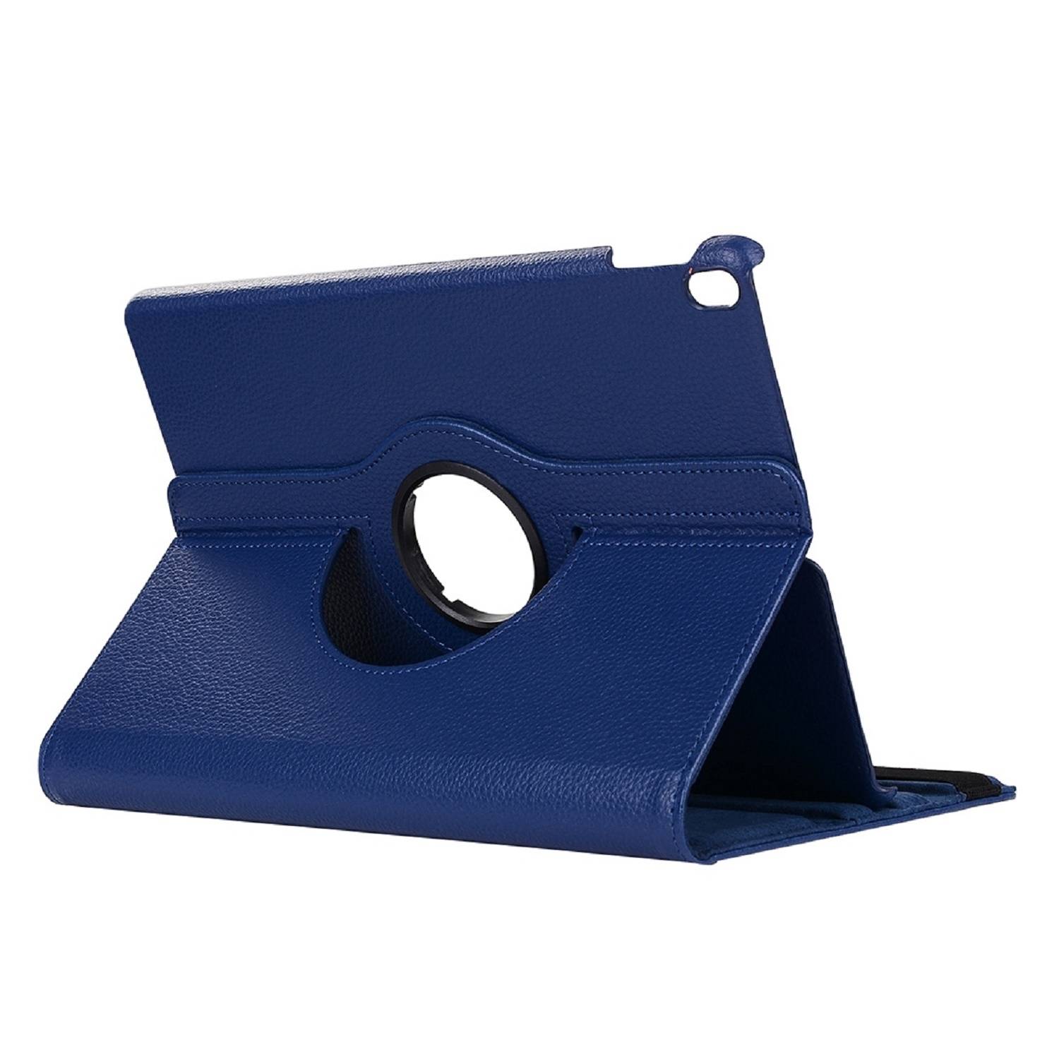 1x Schutzhülle für iPad Pro 12.9 (2018-2019-2020-2021) Tablet Hülle Schutz Tasche Case Cover Blau 360 Grad drehbar Rotation Bumper