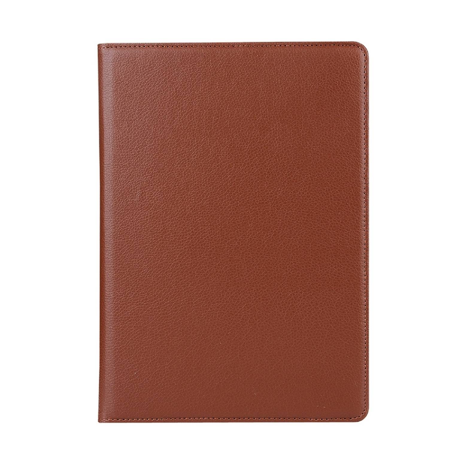1x Schutzhülle für iPad Pro 12.9 (2018-2019-2020-2021) Tablet Hülle Schutz Tasche Case Cover Braun 360 Grad drehbar Rotation Bumper