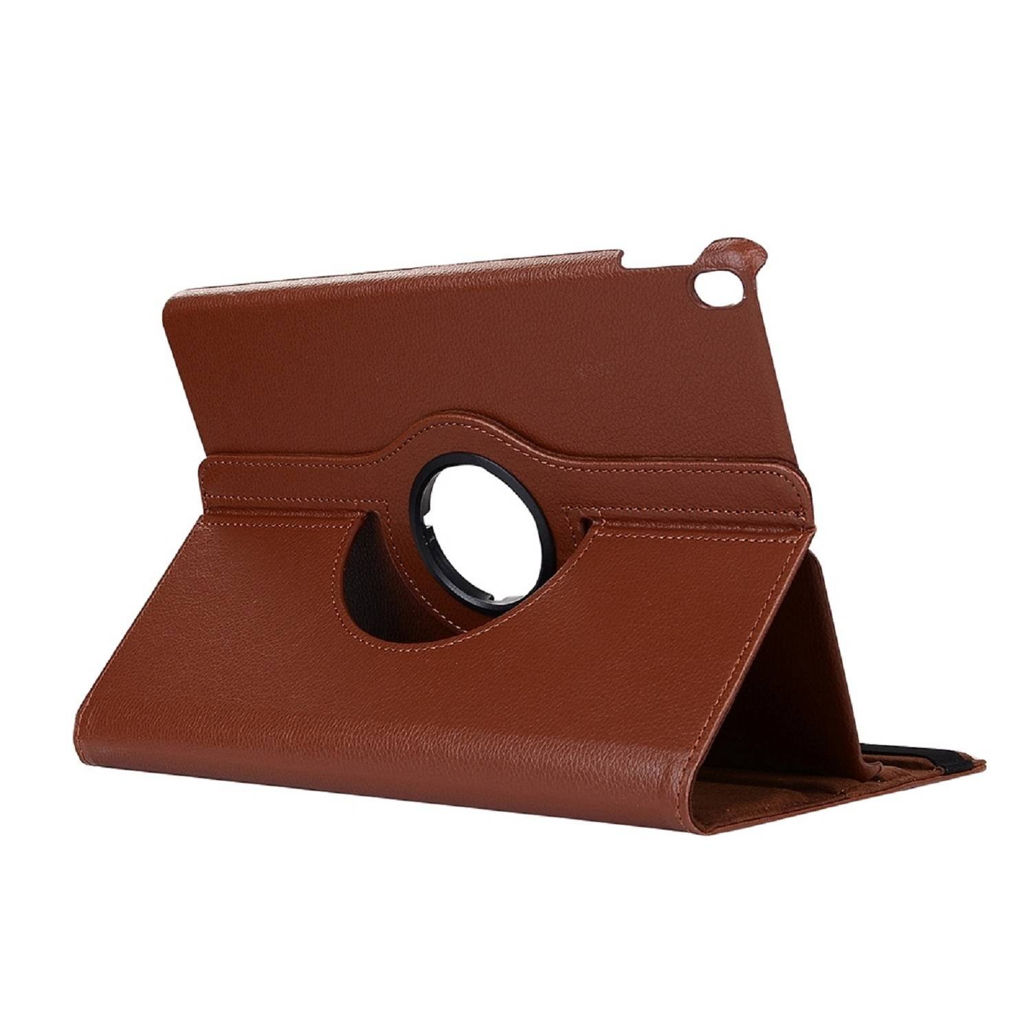 1x Schutzhülle für iPad Pro 12.9 (2018-2019-2020-2021) Tablet Hülle Schutz Tasche Case Cover Braun 360 Grad drehbar Rotation Bumper