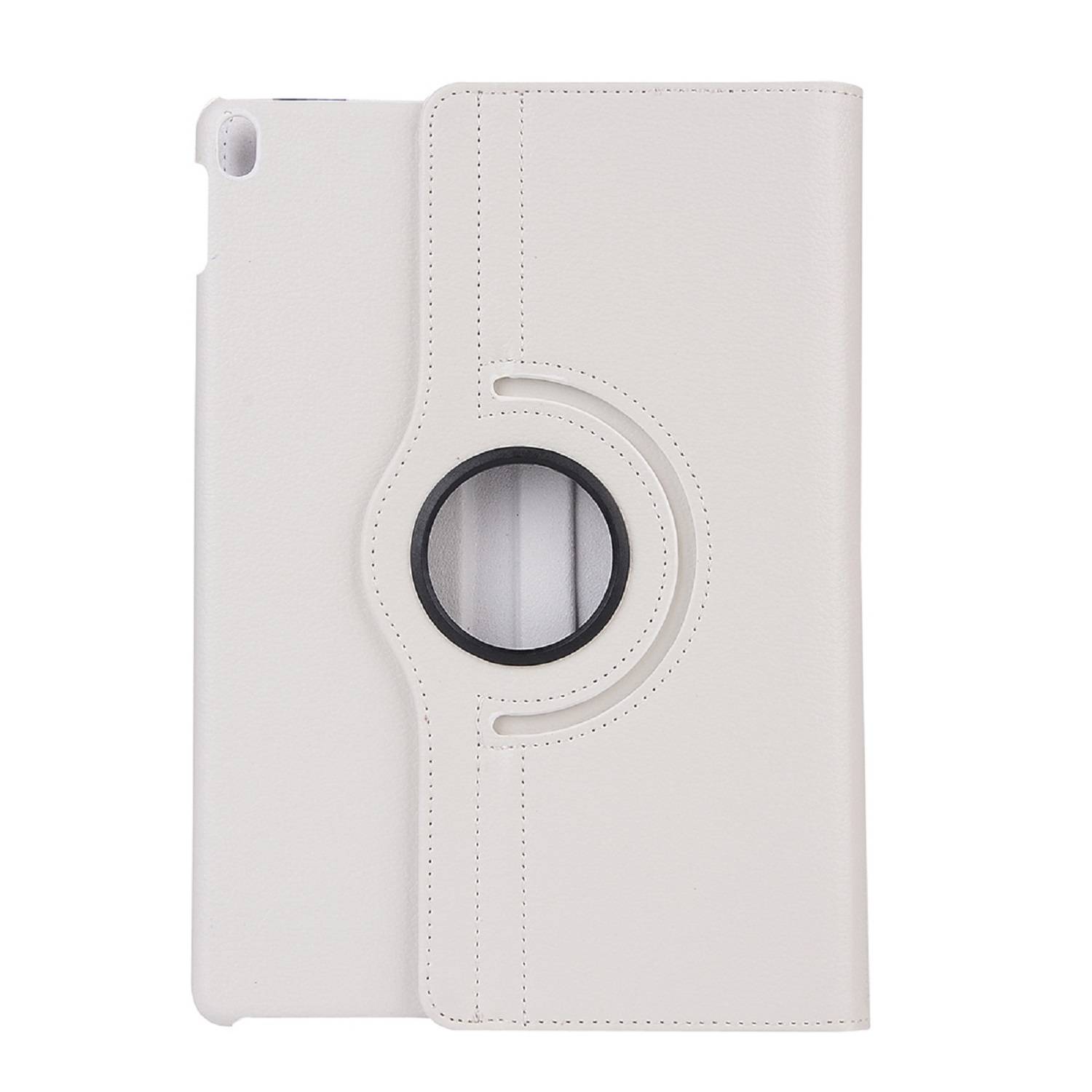 1x Schutzhülle für iPad Pro 12.9 (2018-2019-2020-2021) Tablet Hülle Schutz Tasche Case Cover Weiß 360 Grad drehbar Rotation Bumper
