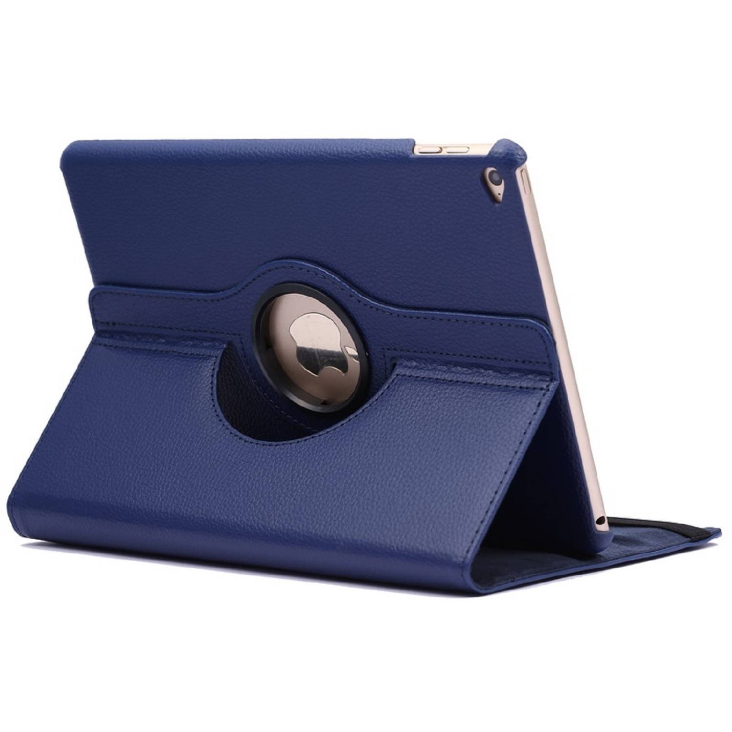 Schutzhülle für iPad Air 2 9.7 Tablet Hülle Schutz Tasche Case Cover Blau 360 Grad drehbar Rotation Bumper