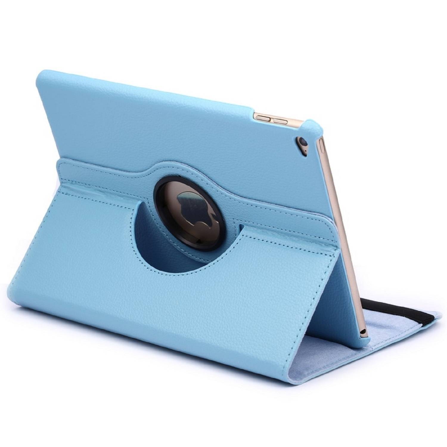 Schutzhülle für iPad Air Tablet Hülle Schutz Tasche Case Cover Türkis 360 Grad drehbar Rotation Bumper