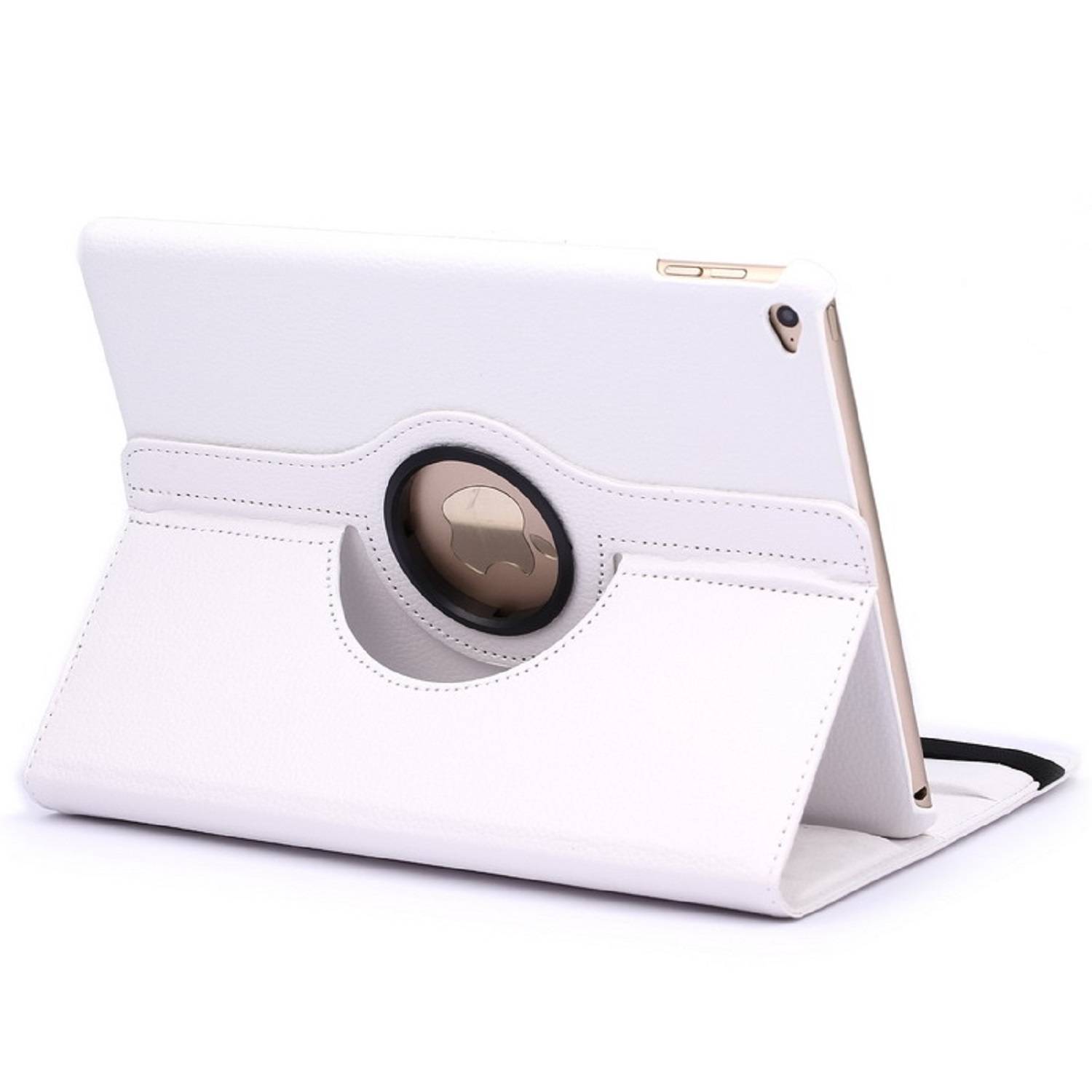 Schutzhülle für iPad Air 2 9.7 Tablet Hülle Schutz Tasche Case Cover Weiß 360 Grad drehbar Rotation Bumper