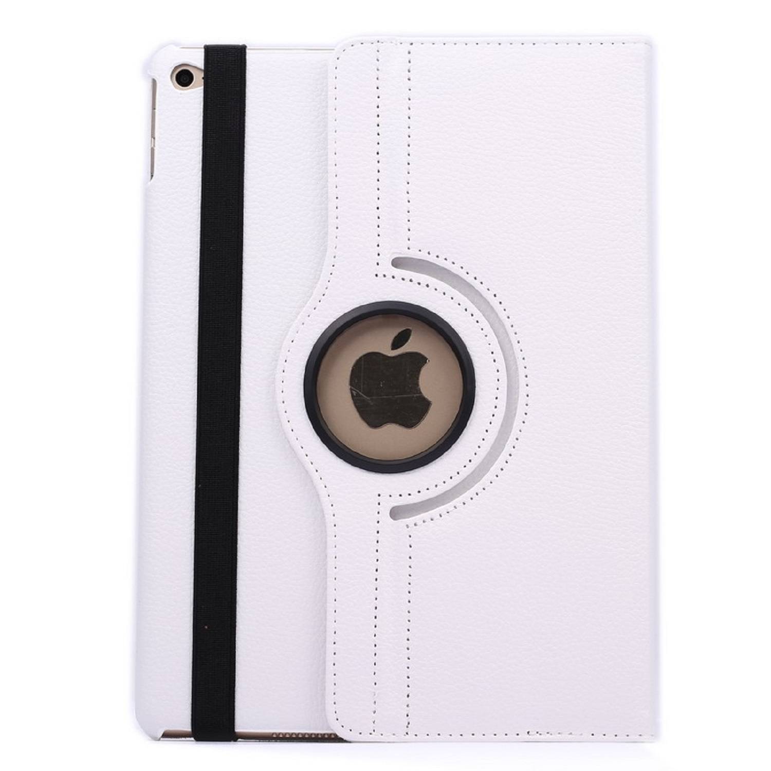 Schutzhülle für iPad Air 2 9.7 Tablet Hülle Schutz Tasche Case Cover Weiß 360 Grad drehbar Rotation Bumper