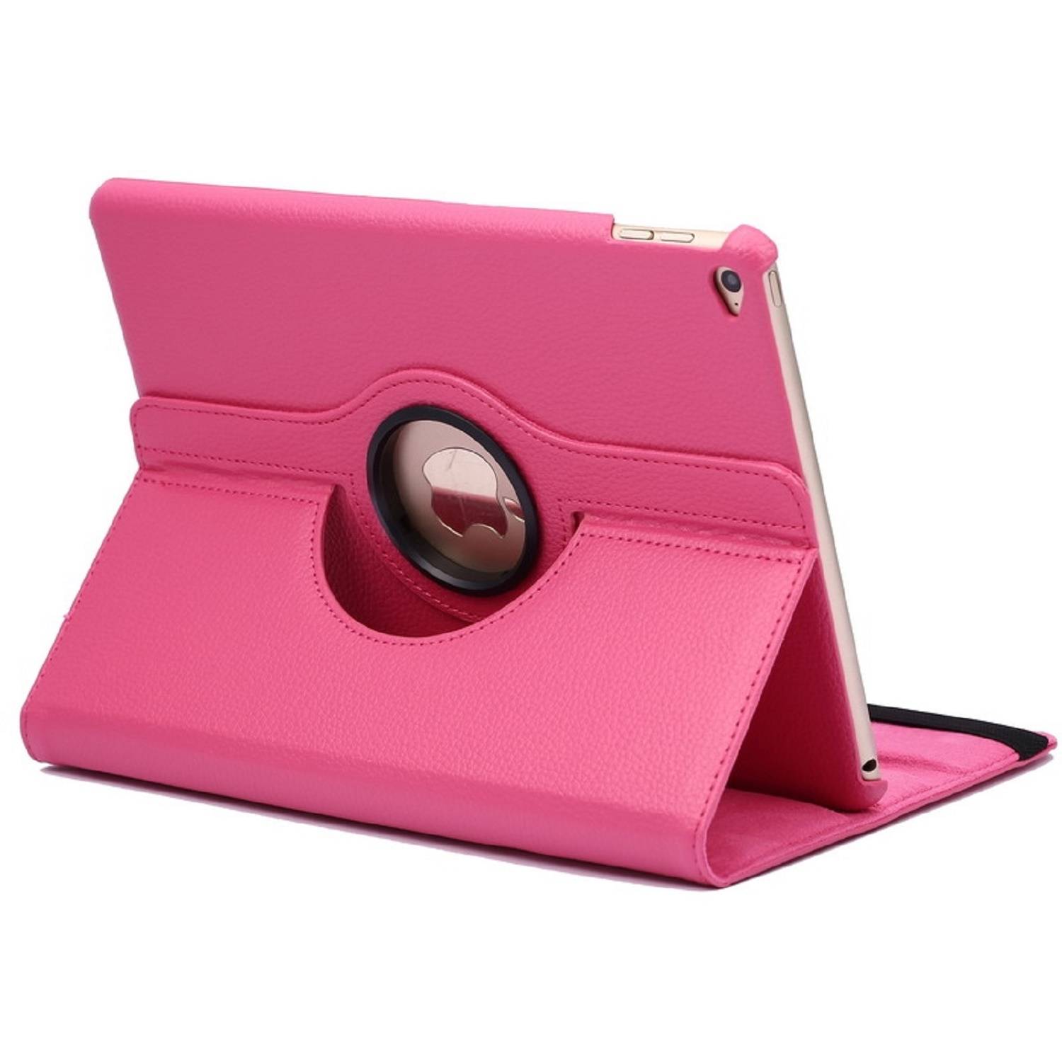 Schutzhülle für iPad Air 2 9.7 Tablet Hülle Schutz Tasche Case Cover Rose 360 Grad drehbar Rotation Bumper