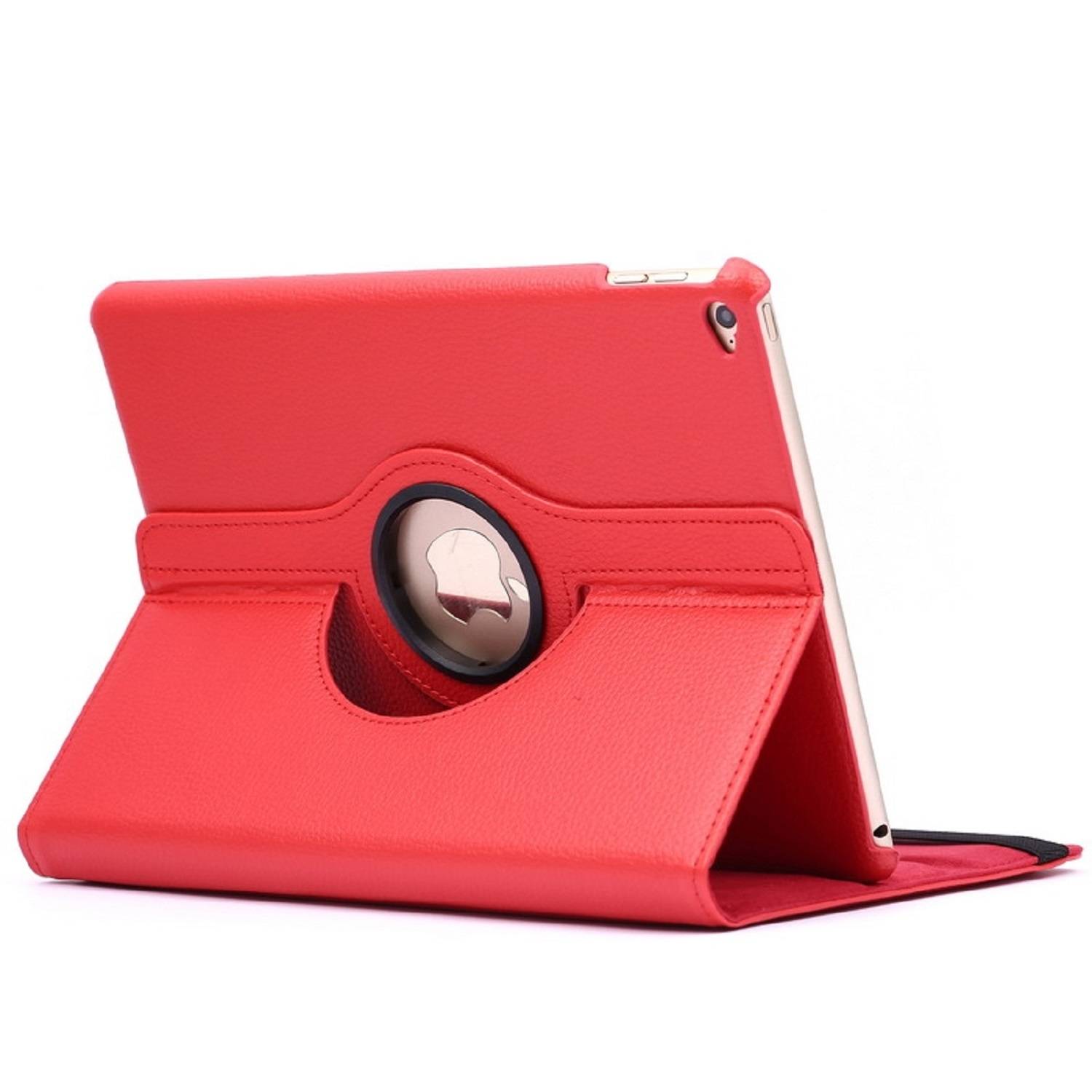 Schutzhülle für iPad 10.2 8 Gen. Tablet Hülle Schutz Tasche Case Cover Rot 360 Grad drehbar Rotation Bumper