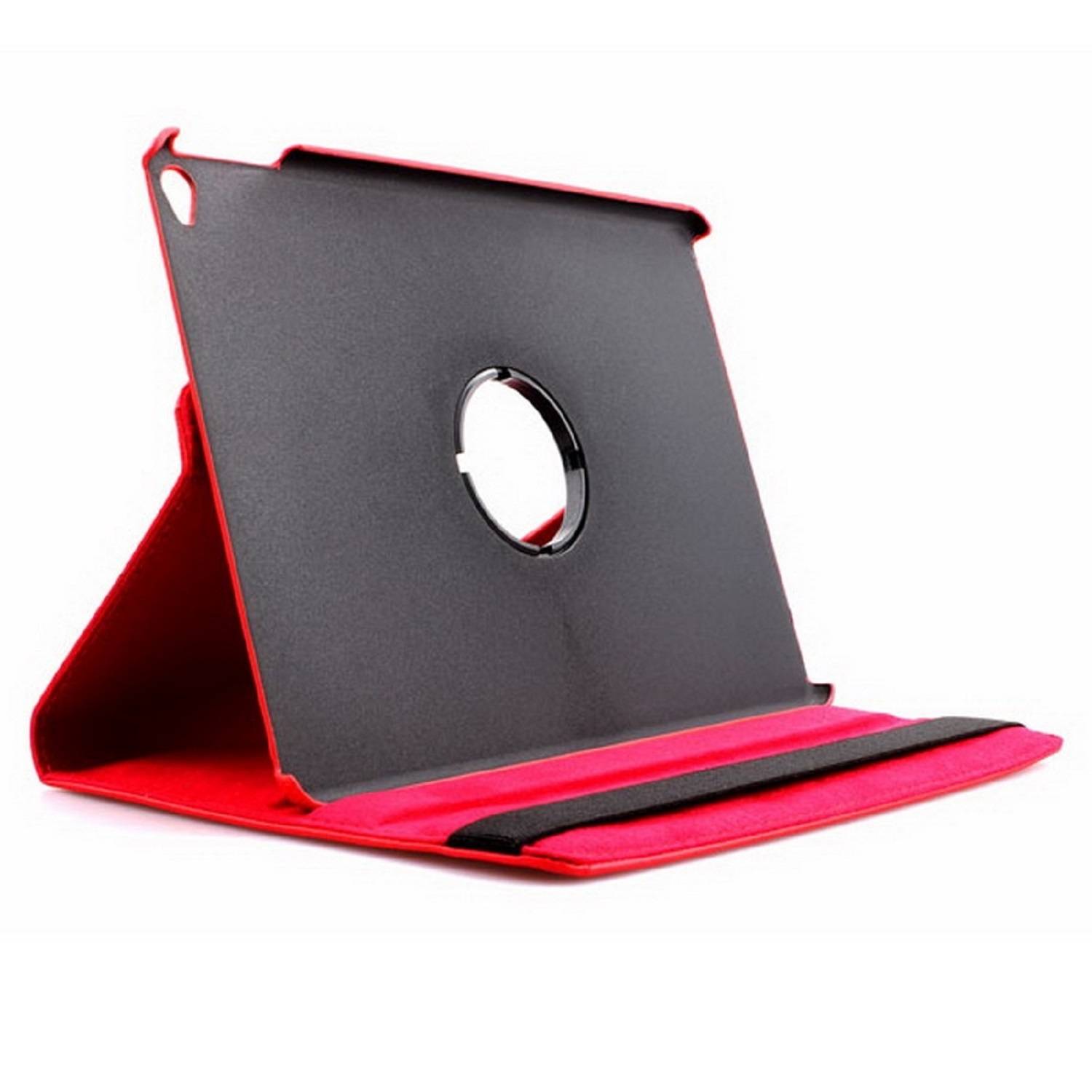 Schutzhülle für iPad Air 2 9.7 Tablet Hülle Schutz Tasche Case Cover Rot 360 Grad drehbar Rotation Bumper