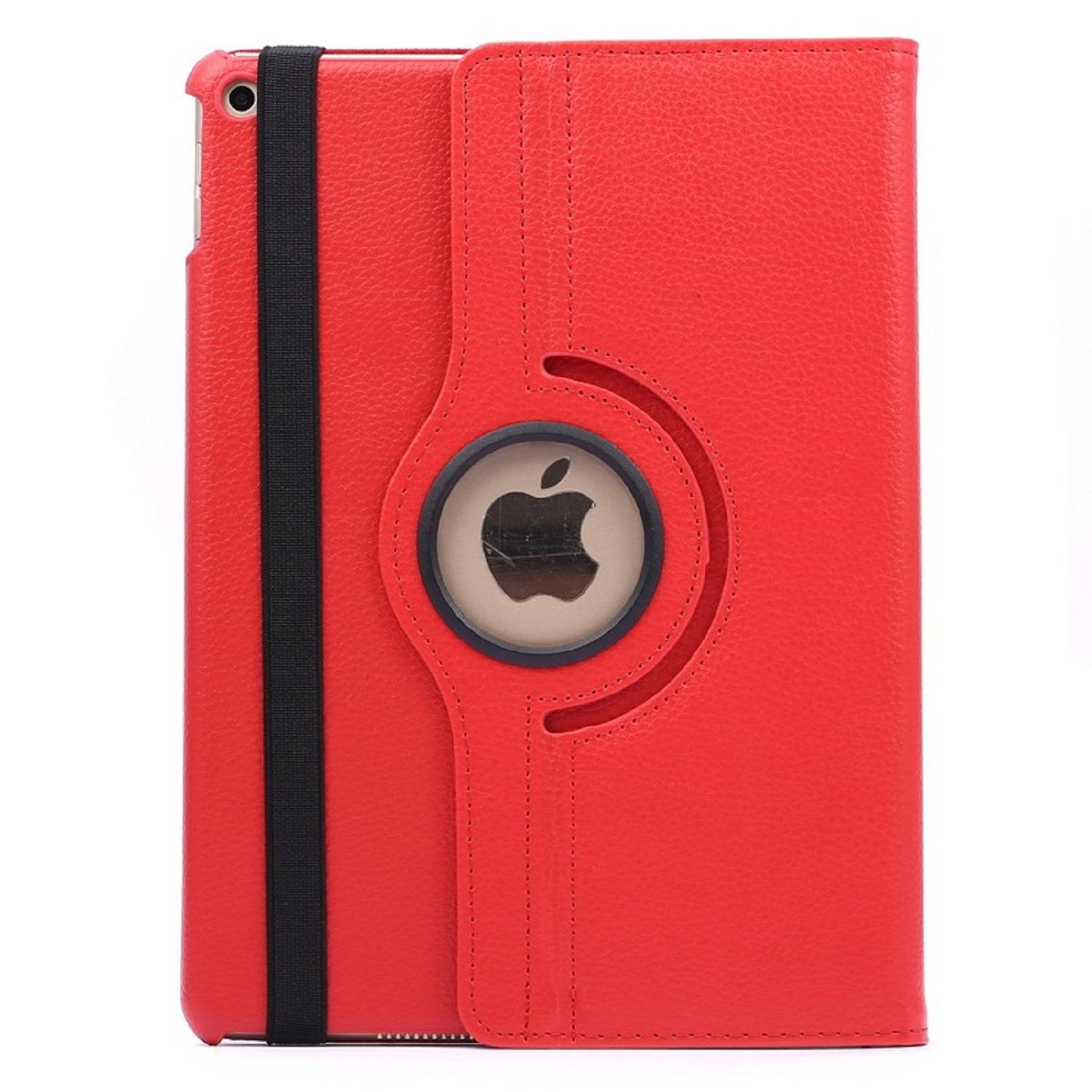 Schutzhülle für iPad Air 2 9.7 Tablet Hülle Schutz Tasche Case Cover Rot 360 Grad drehbar Rotation Bumper