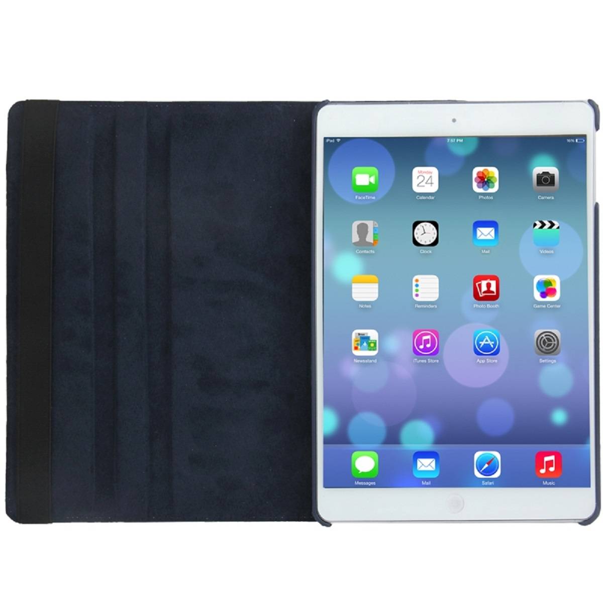 Schutzhülle für iPad Mini 1/2/3 Tablet Hülle Schutz Tasche Case Cover Blau 360 Grad drehbar Rotation Bumper