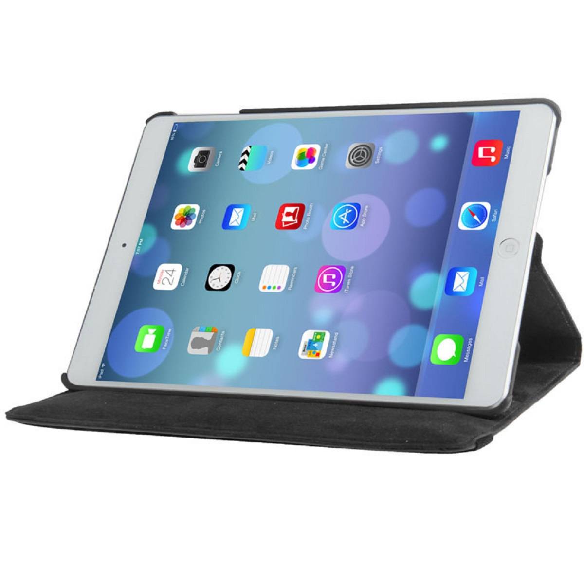 Schutzhülle für iPad Mini 1/2/3 Tablet Hülle Schutz Tasche Case Cover Schwarz 360 Grad drehbar Rotation Bumper
