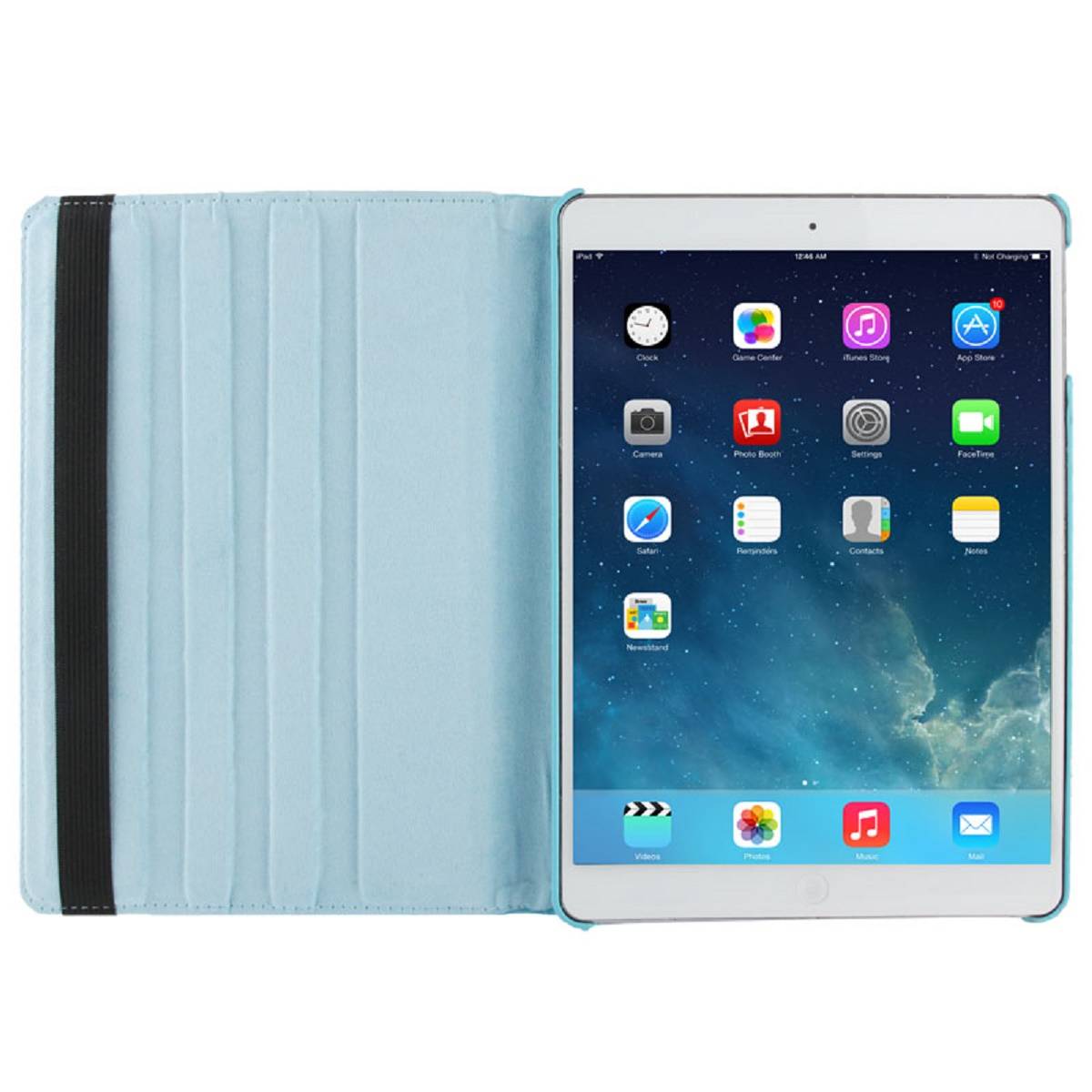 Schutzhülle für iPad Mini 1/2/3 Tablet Hülle Schutz Tasche Case Cover Türkis 360 Grad drehbar Rotation Bumper
