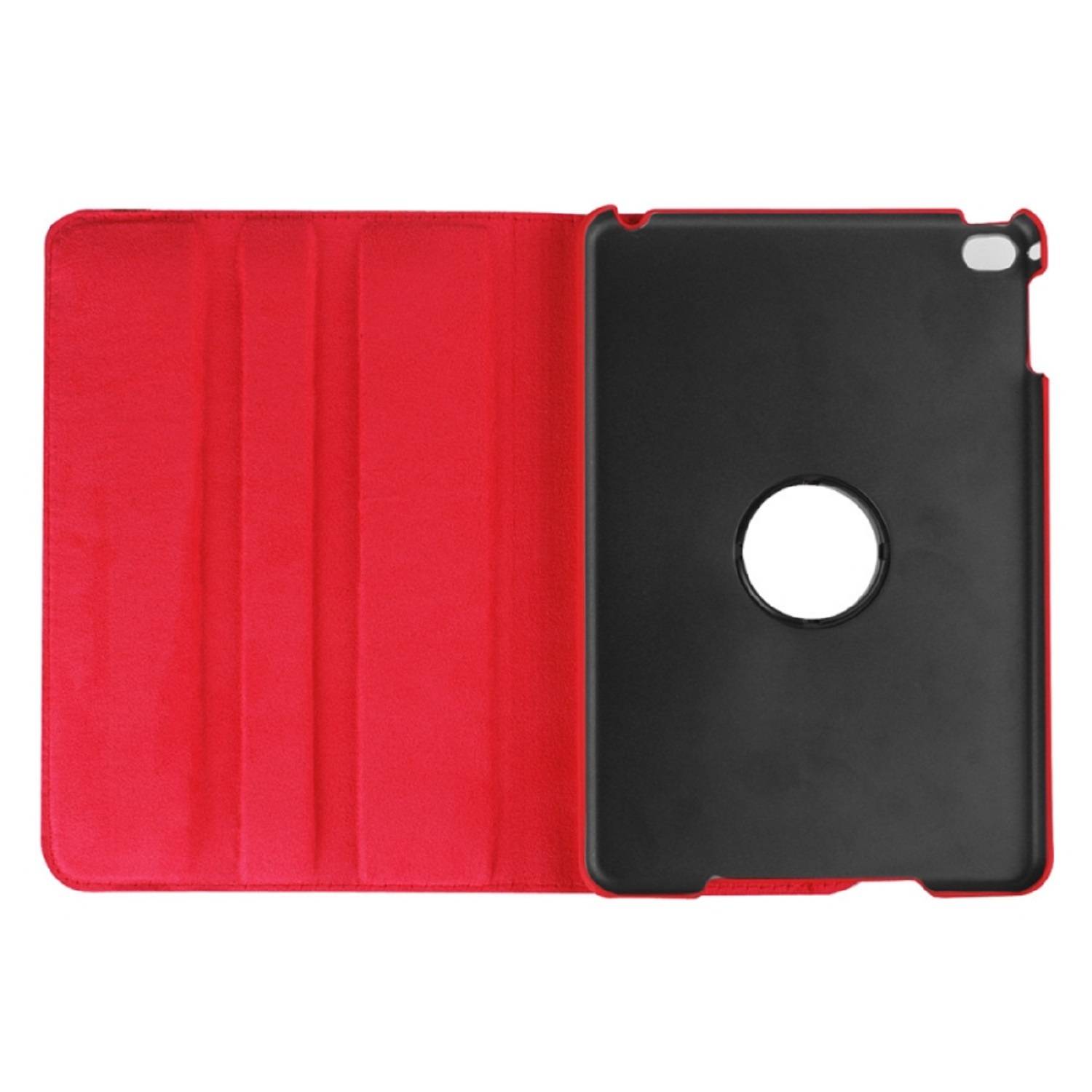 Schutzhülle für iPad Mini 4/5 Tablet Hülle Schutz Tasche Case Cover Rot 360 Grad drehbar Rotation Bumper