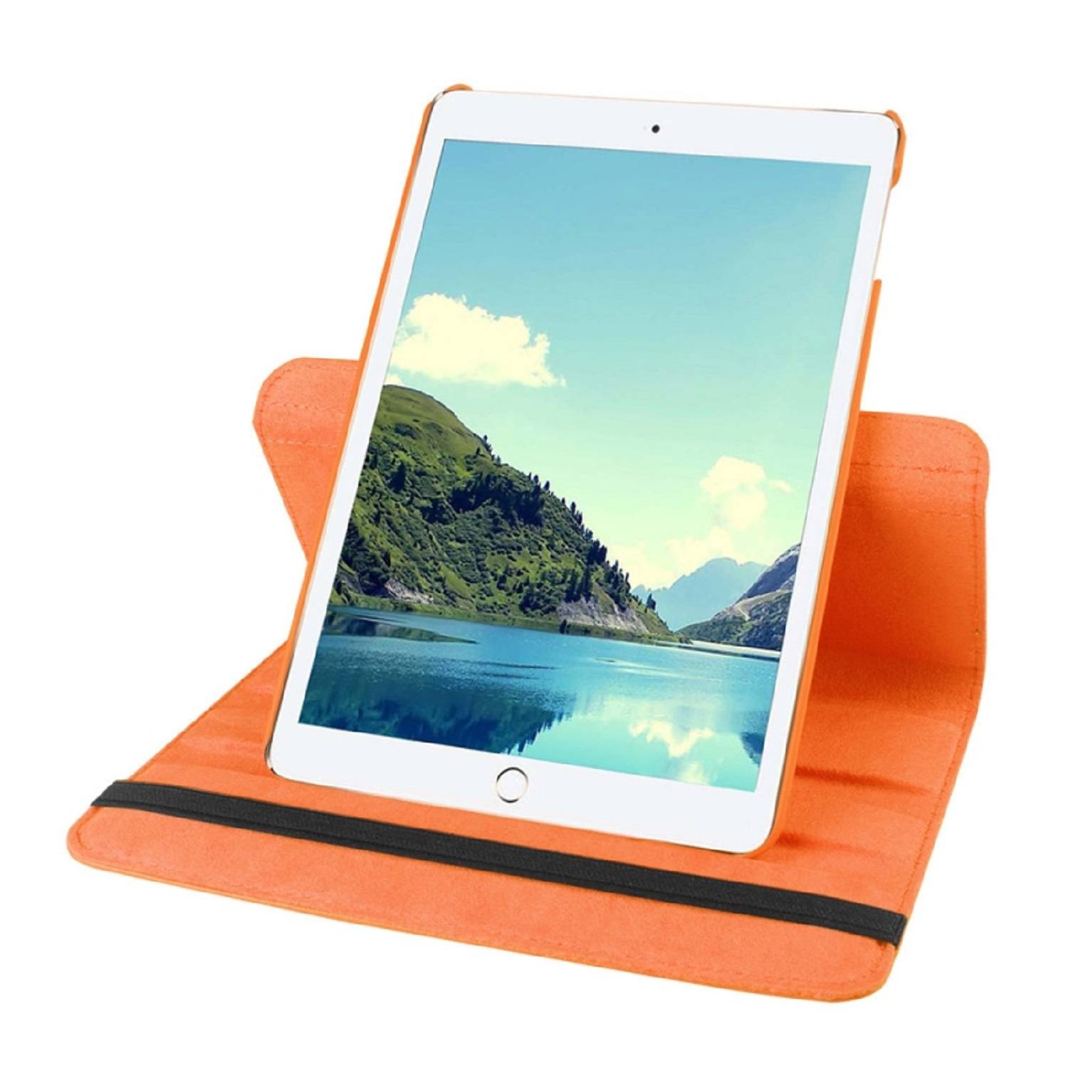 Schutzhülle für iPad Mini 4/5 Tablet Hülle Schutz Tasche Case Cover Orange 360 Grad drehbar Rotation Bumper