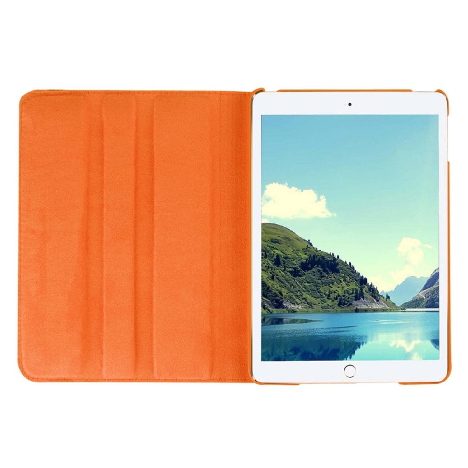 Schutzhülle für iPad Mini 4/5 Tablet Hülle Schutz Tasche Case Cover Orange 360 Grad drehbar Rotation Bumper