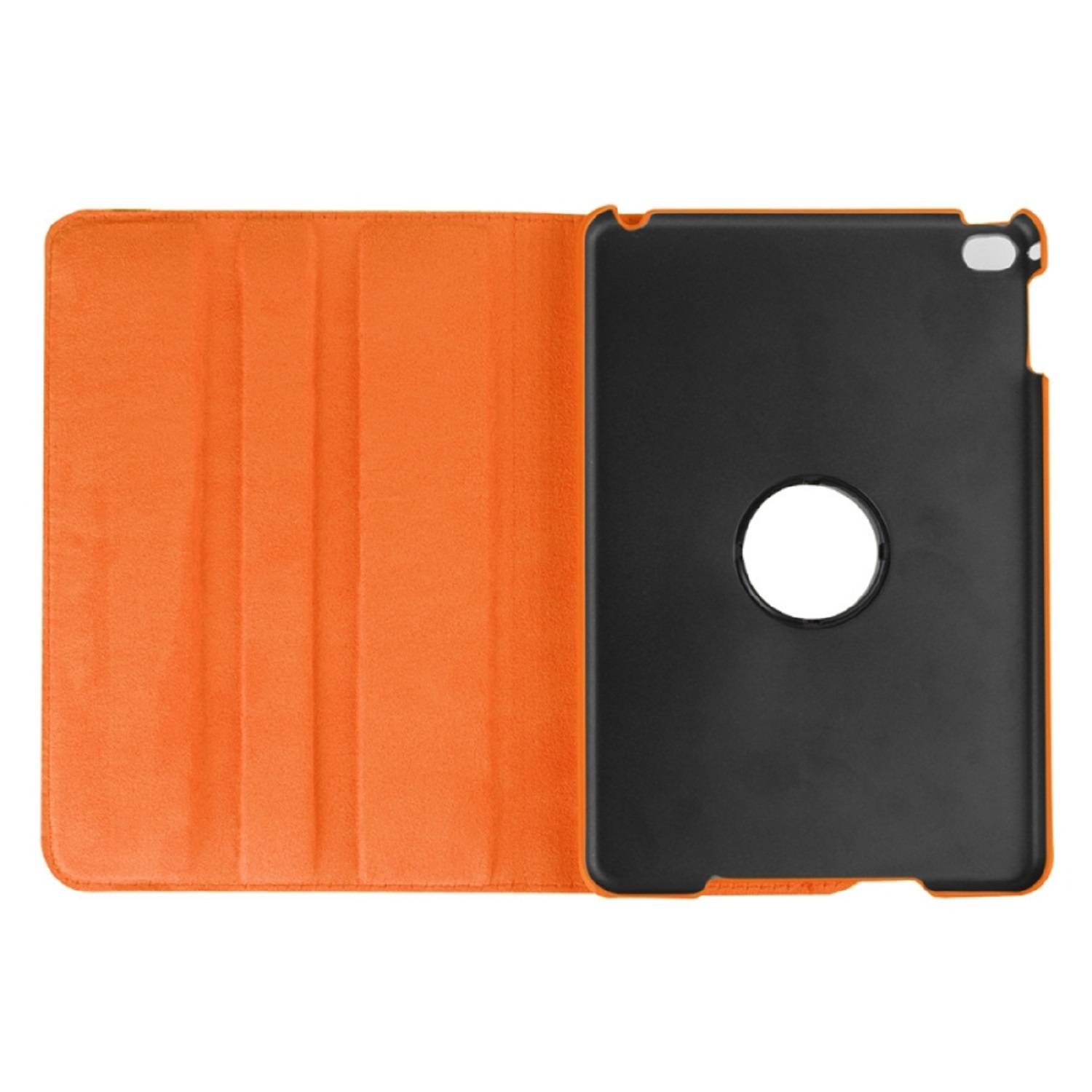 Schutzhülle für iPad Mini 4/5 Tablet Hülle Schutz Tasche Case Cover Orange 360 Grad drehbar Rotation Bumper