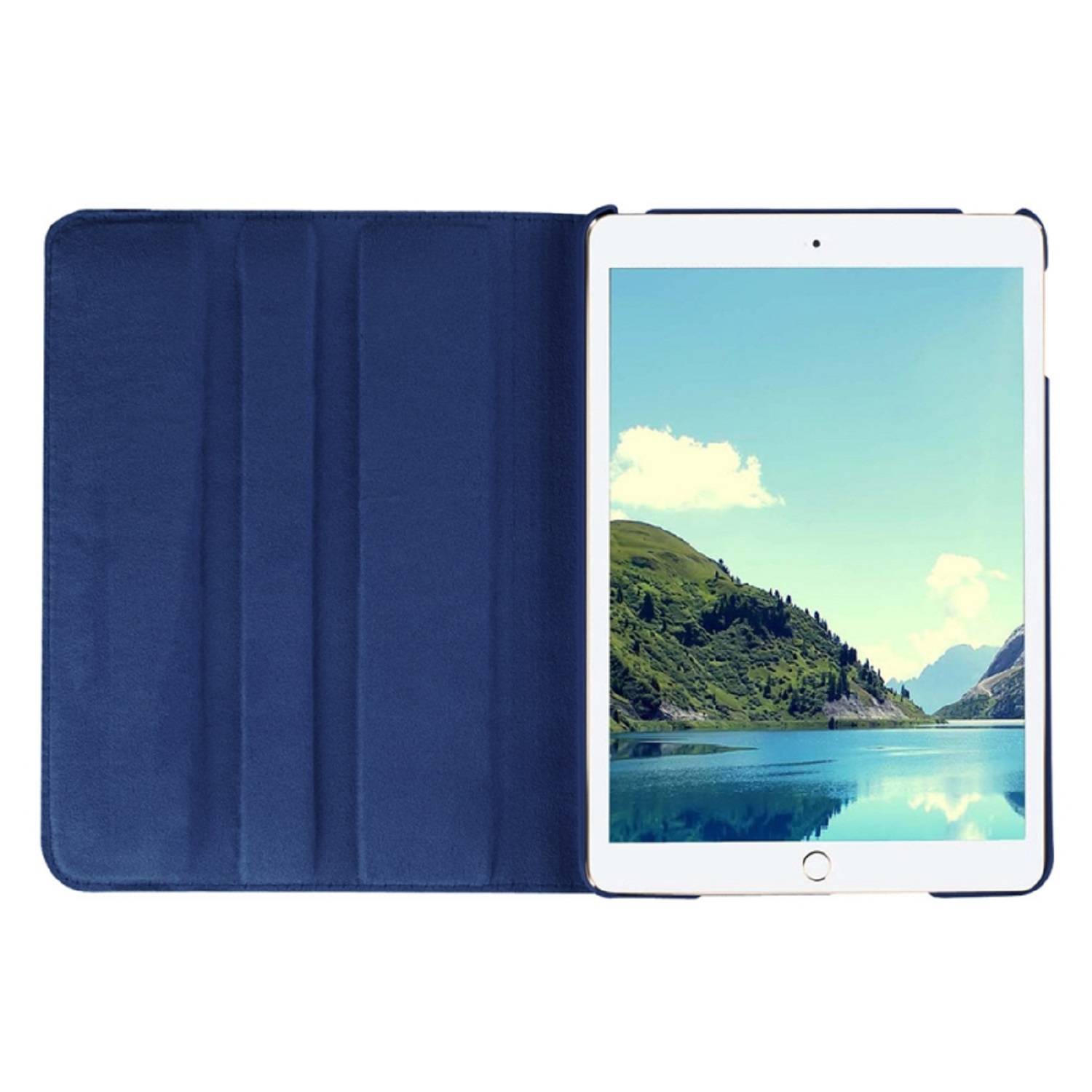 Schutzhülle für iPad Mini 4/5 Tablet Hülle Schutz Tasche Case Cover Blau 360 Grad drehbar Rotation Bumper