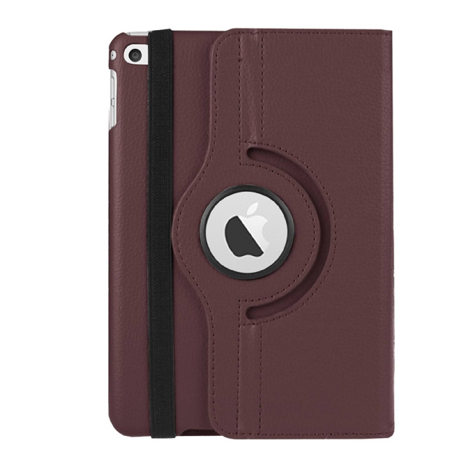 Schutzhülle für iPad Mini 4/5 Tablet Hülle Schutz Tasche Case Cover Braun 360 Grad drehbar Rotation Bumper