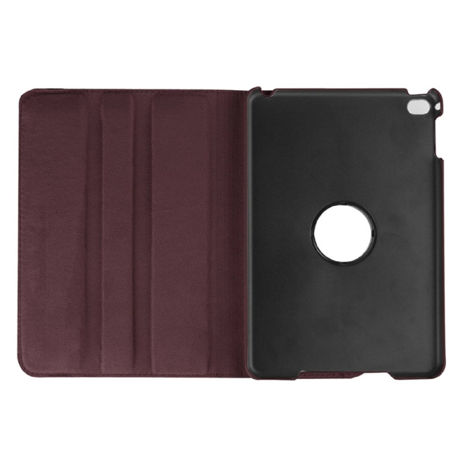 Schutzhülle für iPad Mini 4/5 Tablet Hülle Schutz Tasche Case Cover Braun 360 Grad drehbar Rotation Bumper