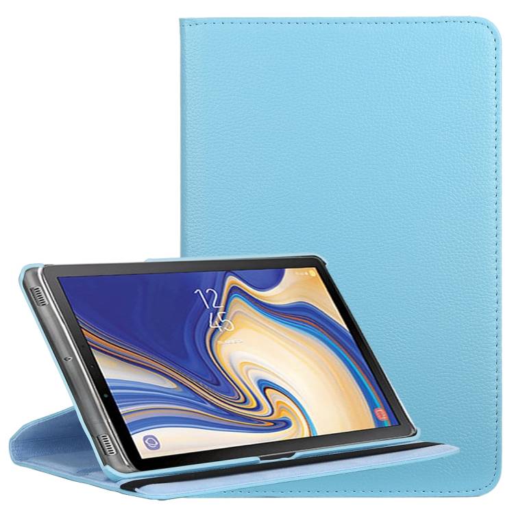 Tablet Tasche für Samsung Galaxy Tab S4 10.5 Leder Schutzhülle 360° Case Cover Türkis