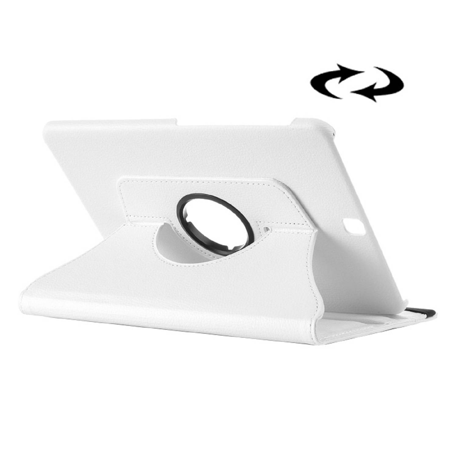 Tablet Tasche für Samsung Galaxy Tab S2 9.7 Leder Schutz Hülle 360° Case Weiß