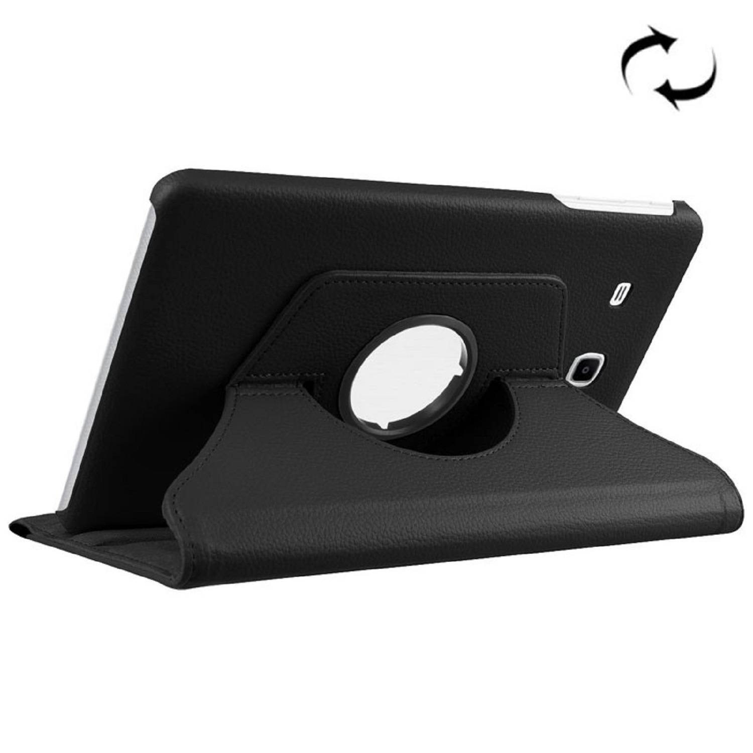 Tablet Tasche für Samsung Galaxy Tab E 9.6 Leder Schutz Hülle 360 ° Case Schwarz
