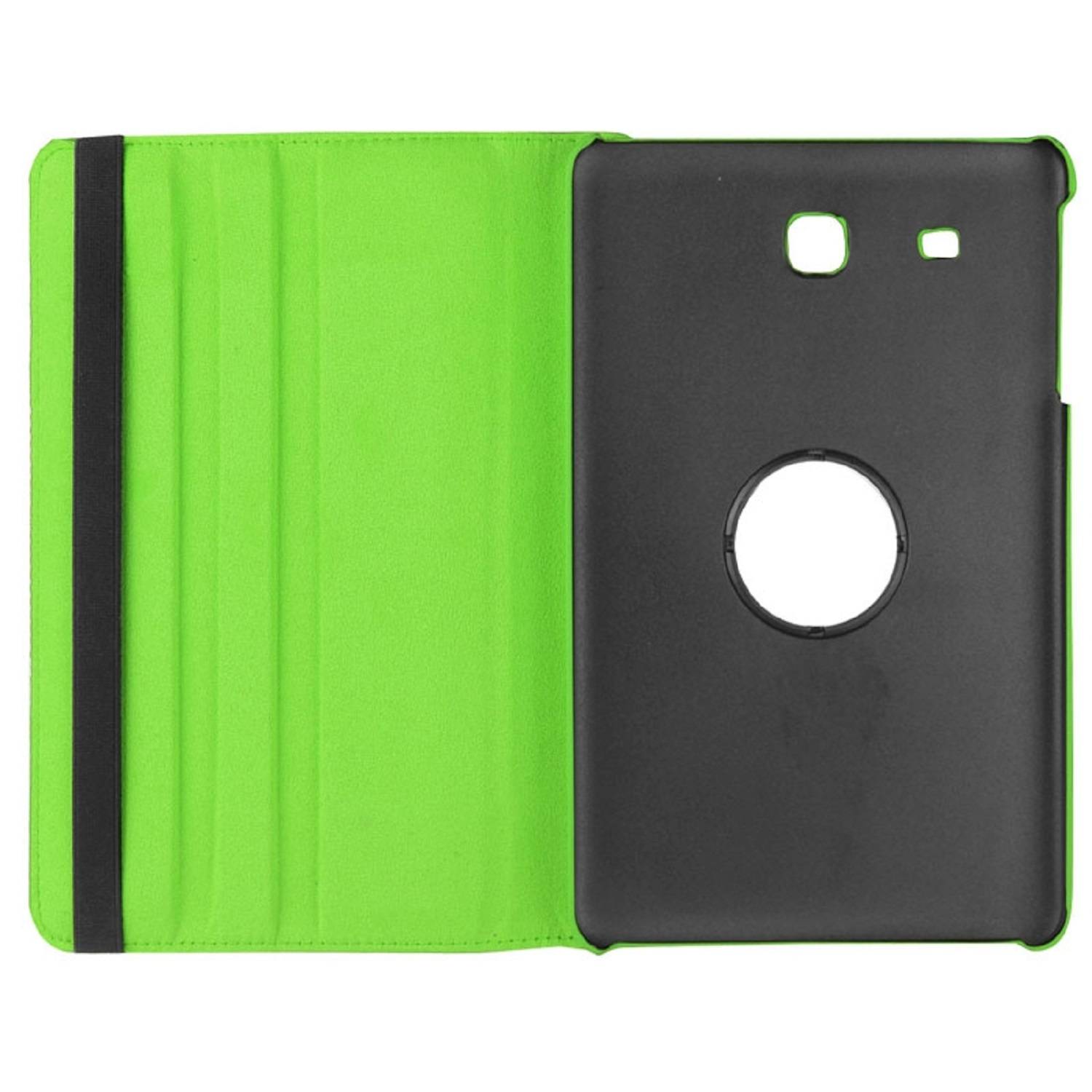 Tablet Tasche für Samsung Galaxy Tab E 9.6 Leder Schutz Hülle 360 ° Case Grün