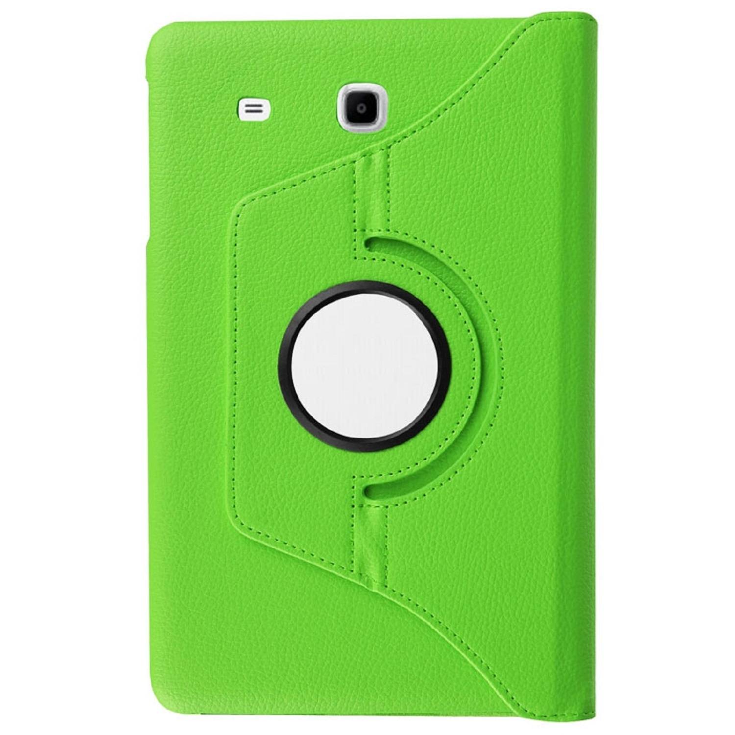 Tablet Tasche für Samsung Galaxy Tab E 9.6 Leder Schutz Hülle 360 ° Case Grün