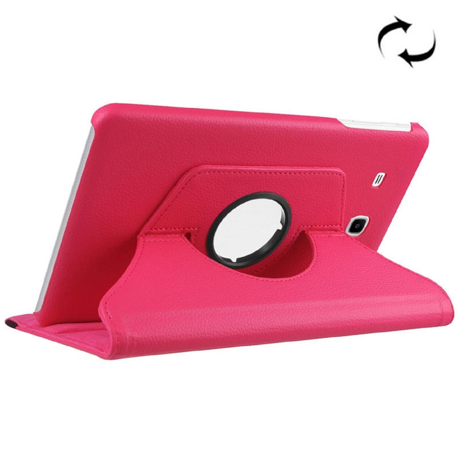 Tablet Tasche für Samsung Galaxy Tab E 9.6 Leder Schutz Hülle 360 ° Case Rose