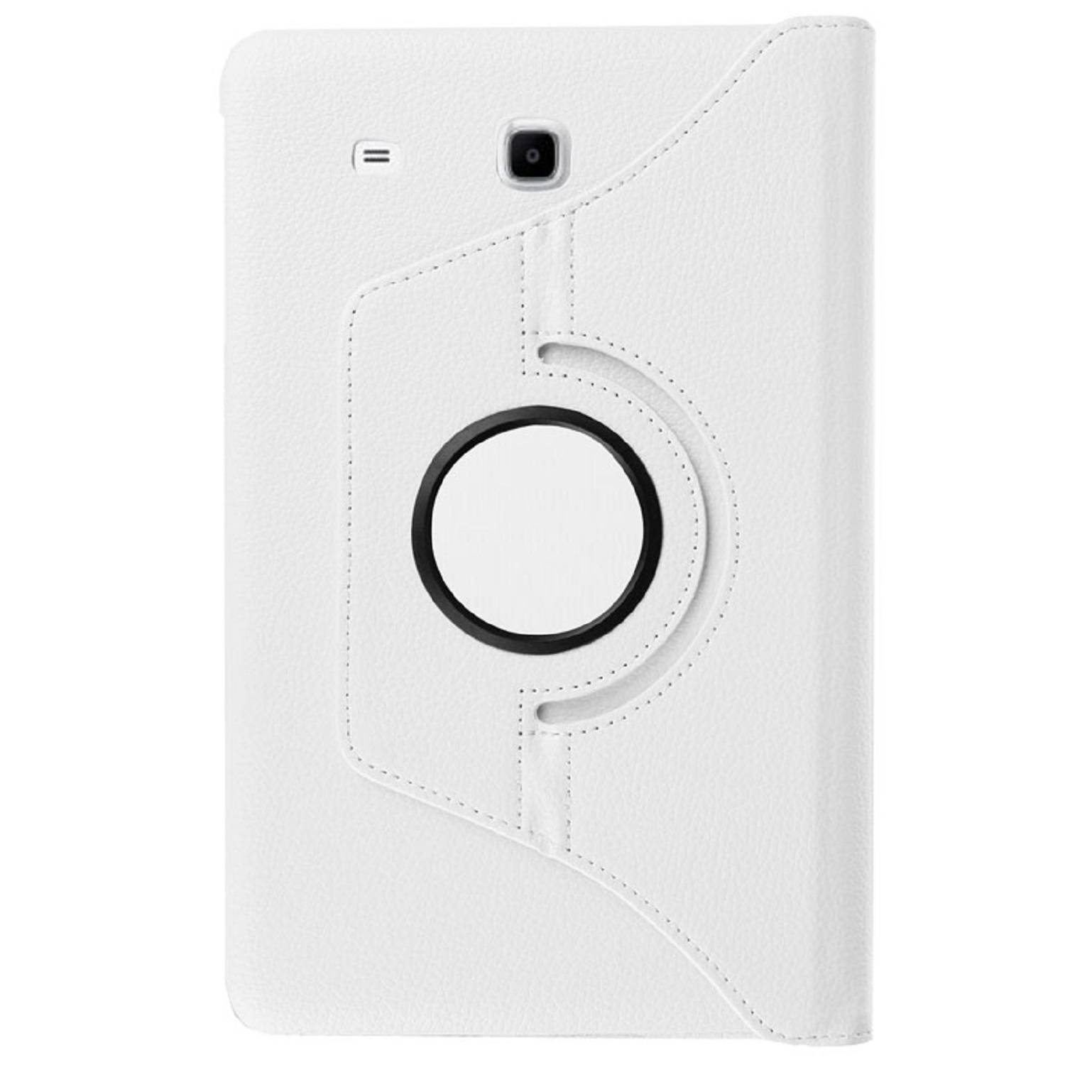 Tablet Tasche für Samsung Galaxy Tab E 9.6 Leder Schutz Hülle 360 ° Case Weiß